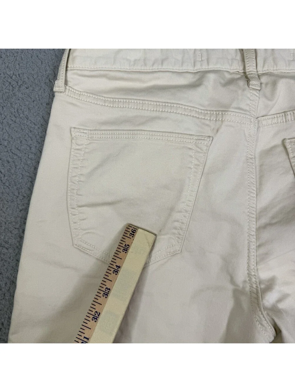 Banana Republic Mens Traveler Slim Fit Jeans Beige 33x34 Five Pocket Denim